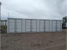 1 Trip 40' High Side Shipping Container w/ 4 Side Doors