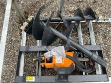 Wolverine Skid Steer Auger W/ 12" & 18" Bits