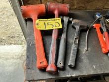 LOT 4-HAMMERS: 2-DEADBLOWS (1-SNAP-ON), 2-HAMMERS