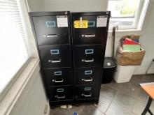 BID PRICE X 2 - (2) 4-DRAWER LETTER SIZE FILING CABINETS