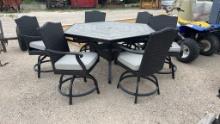 Outdoor Patio Table w/6 Chairs