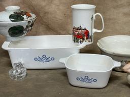 Corn Flower Corning Ware and Salt and Pepper Sheep and more
