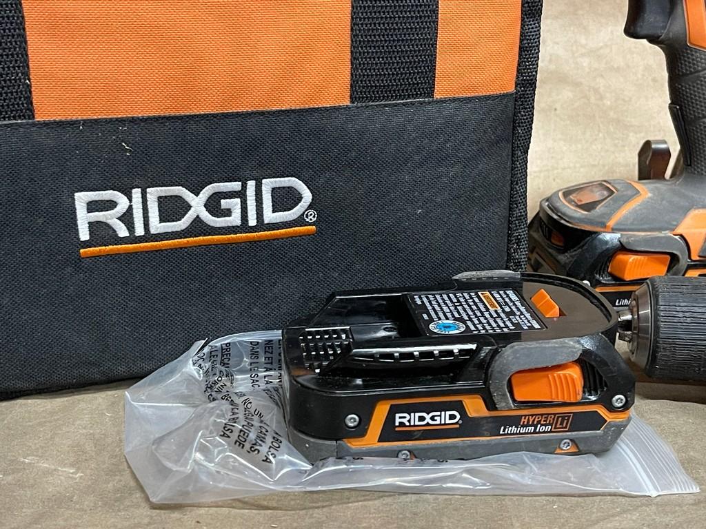 Rigid 18 Volt Drill and 18 Volt Impact  Driver