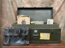 Military Trunk With Contents