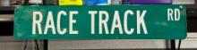 Race Track Road Sign