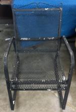 Vintage Metal Porch Rocking Chair