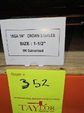 1/4" 18ga Crown Staples