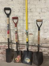Assorted Set Of 4 Shovels
