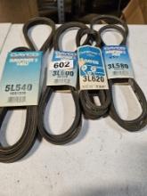 Dayco V Belts Size 5L540/ 3L600 / 3L620/ 3L580