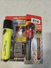 Pelican LED Flashlight with Batteries Rayovac Swivel-Lite with Batteries