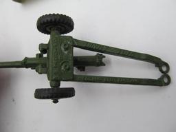 (2) Dinky Toys & (2) Britains Artillery Pieces