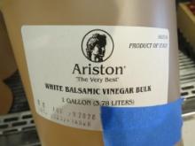 (3) 1 Gallon Ariston White Balsamic Vinegar