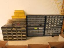 (3) Multi Drawer Parts Cabinets Contents Included