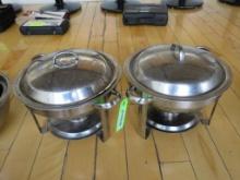 (2) SS Chafing Dishes