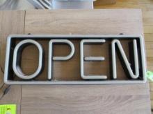 Electric "Open" Sign