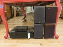 Onkyo Stereo and (4) Speakers