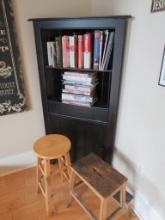 Corner Bookshelf, Kitchen Stool, Step Stool