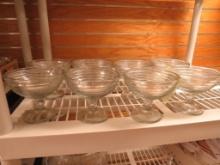 (8) Glass Dessert Bowls