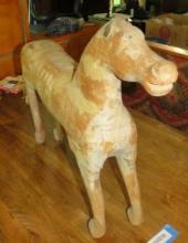 Antique Painted Wood Horse