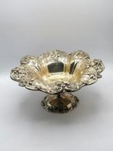 Reed & Barton Francis I Chased Sterling Silver Footed Compote