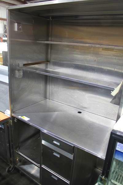 MOBILE 4' STAINLESS STEEL RECEIVING CABINET