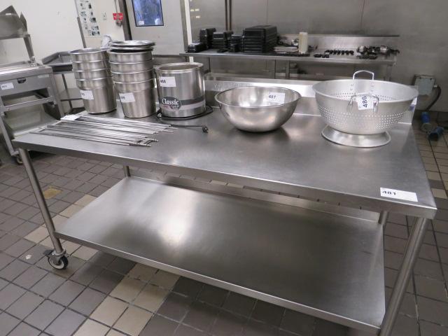 6FT STAINLESS STEEL TABLE