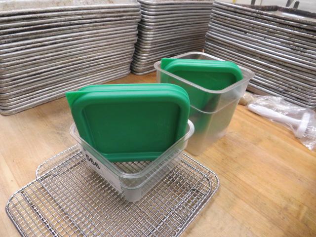 2 STORAGE CONTAINERS WITH LIDS - ONE LOT