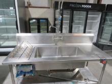 72-INCH 2-COMPARMTENT SINK