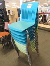 NEW PLASTIC CHAIRS BLUE/GREEN