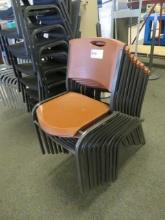 NEW PLASTIC CHAIRS BROWN