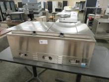 NEW CROWN VERITY CV3WHS 3-WELL COUNTERTOP STEAM TABLE