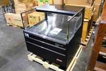 NEW TURBO AIR TOM-36L-UF-B-1S-N SELF CONTAINED 34IN. OPEN AIR REFRIGERATED DISPLAY MERCHANDISER