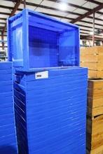 BLUE PLASTIC COLLAPSIBLE CRATES