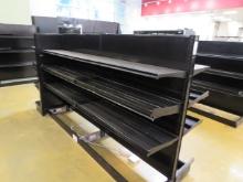 LOZIER GONDOLA SHELVING - 60IN TALL 15/15 (NO BASE DECKS) 8FT RUN W/3FT END CAP - SOLD BY THE FOOT