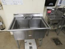 38-INCH 2-COMPARTMENT SINK