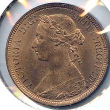 Great Britain 1887 half penny nice BU