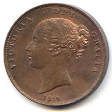 Great Britain 1854 penny choice UNC