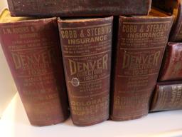 Eight Antique Denver Directories