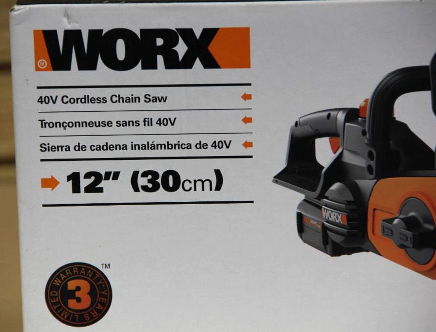 Worx 40V Cordless 12" Chainsaw