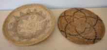 Two Hand Made Indian Baskets