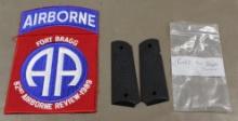 Colt 1911 Grips and Fort Bragg Airborne Large Patch