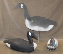 Large Wood Goose Decoy and More