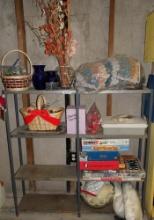 4' Metal Shelf with Contents