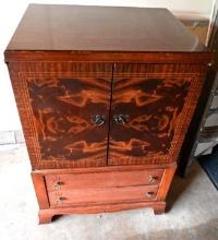 RCA Victor Cabinet with Custom Made Cherry Wood Drawers