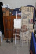Four Pieces Wire Shelving and Plate Display Rack