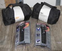 Two HDX Ratchet Tie-Down Sets and Two Digital Flashlights