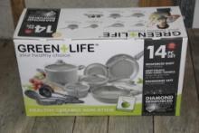 Green + Life 14-Piece Cookware Set