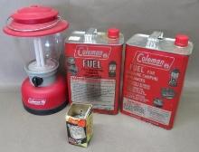 Coleman Electric Lantern and White Gas NO SHIPPING