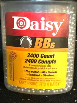 New Sealed Bottle of Daisy 2400 count Premium Grade BB's .177cal BB