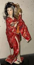 Vintage Japanese Geisha Doll 14" Tall